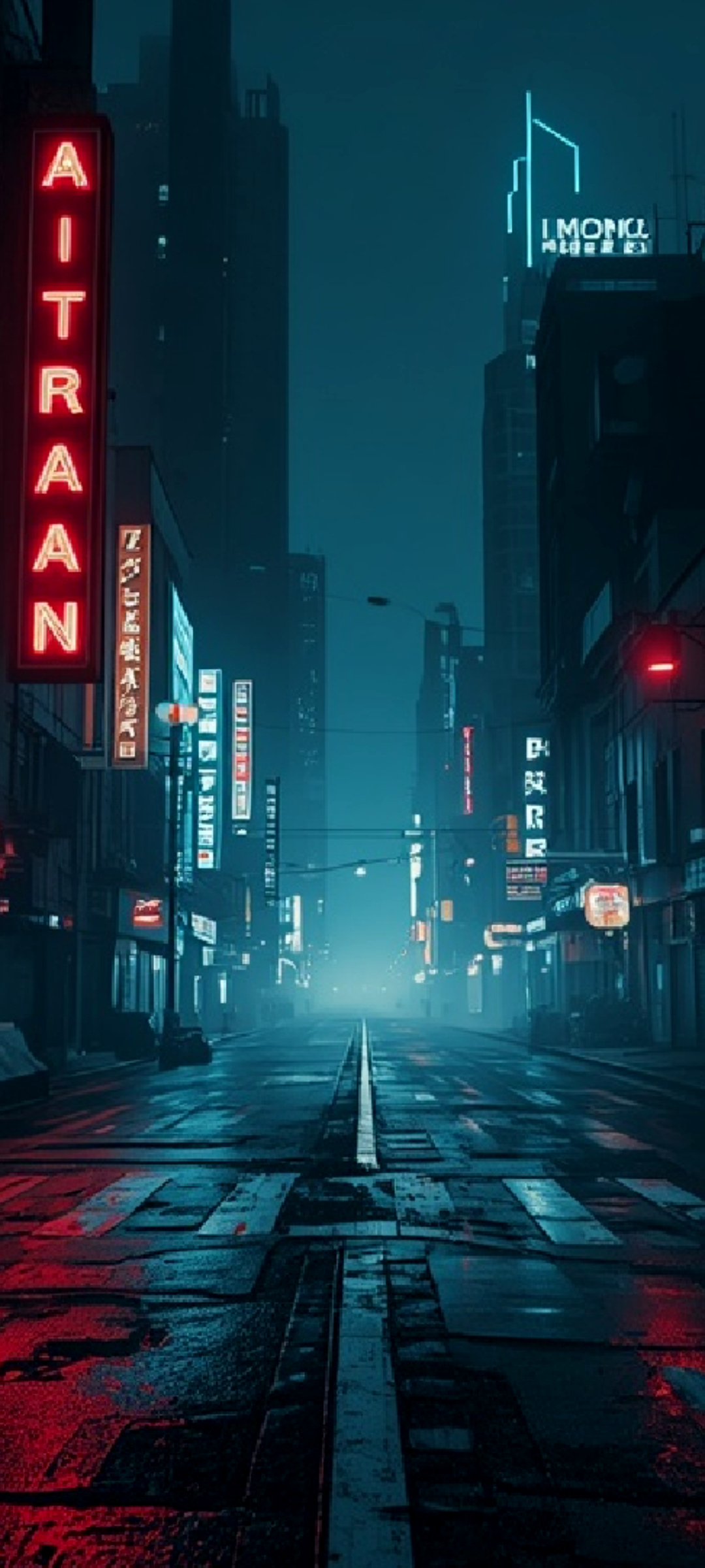 abandoned cyberpunk city mobile